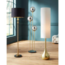 Modern Soft Gold Torchiere Floor Lamp