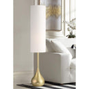 Modern Soft Gold Torchiere Floor Lamp