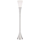 Modern Brushed Nickel Torchiere Floor Lamp