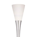 Modern Brushed Nickel Torchiere Floor Lamp