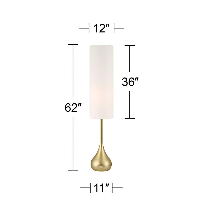 Modern Soft Gold Torchiere Floor Lamp