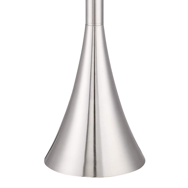 Modern Brushed Nickel Torchiere Floor Lamp